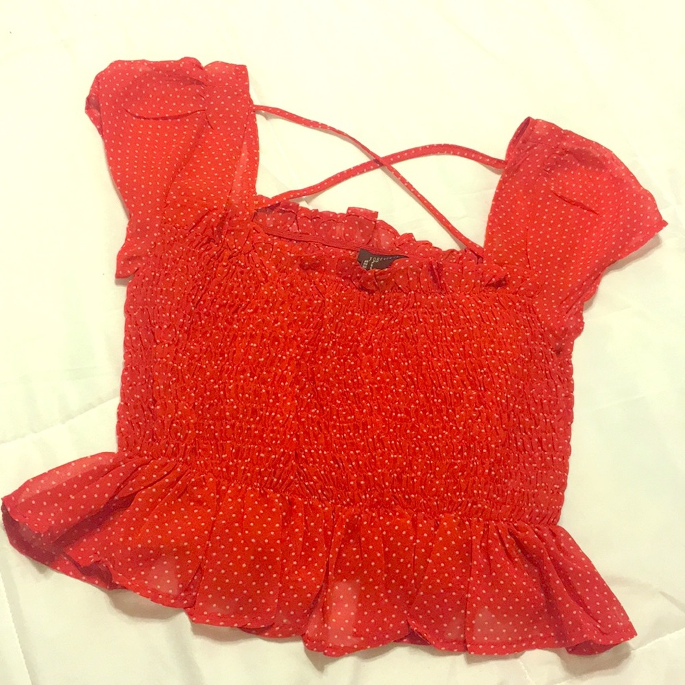 Forever 21 polka dot crop top